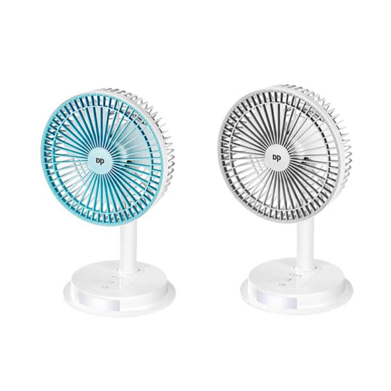 Duration Power DP-7627 Desktop Portable Rechargeable Fan
