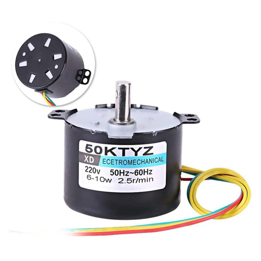 6W AC 220V 2.5r/M Turning Motor for Egg Incubator, Turning Motor for Automatic Egg Incubators with Gear Deceleration Controllable Permanent Magnet Synchronous Motor 6W AC 220V 2.5r/M Turning Motor for Egg Incubator, Turning Motor for Automatic Egg Incubators with Gear Deceleration Controllable Permanent Magnet Synchronous Motor - Image 1